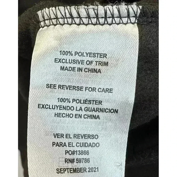 Leg3nd 1/4‎ Zip Black Pullover Hoodie Men's Sz Size Medium - Picture 4 of 7